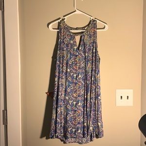 UmGee tank tunic w back top button, Paisley.